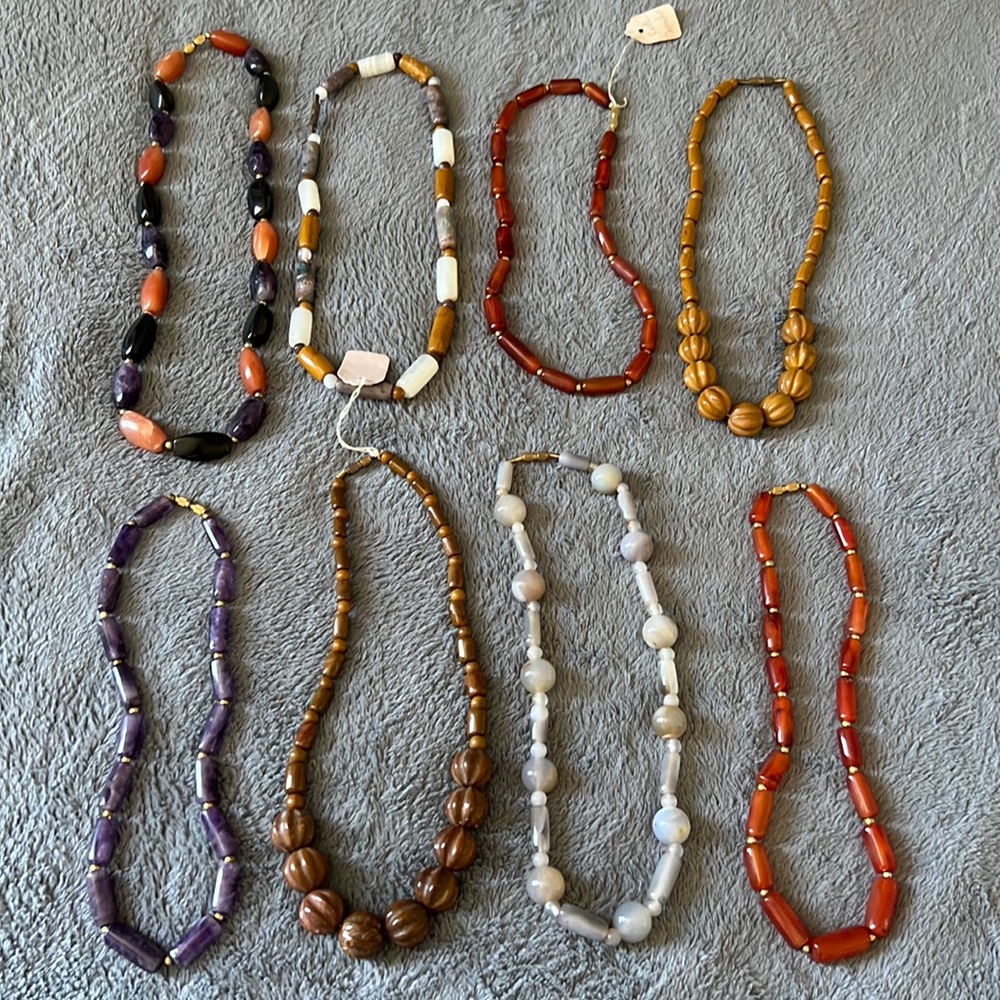 Bundle sale!!! All 8 handmade stone necklaces!!